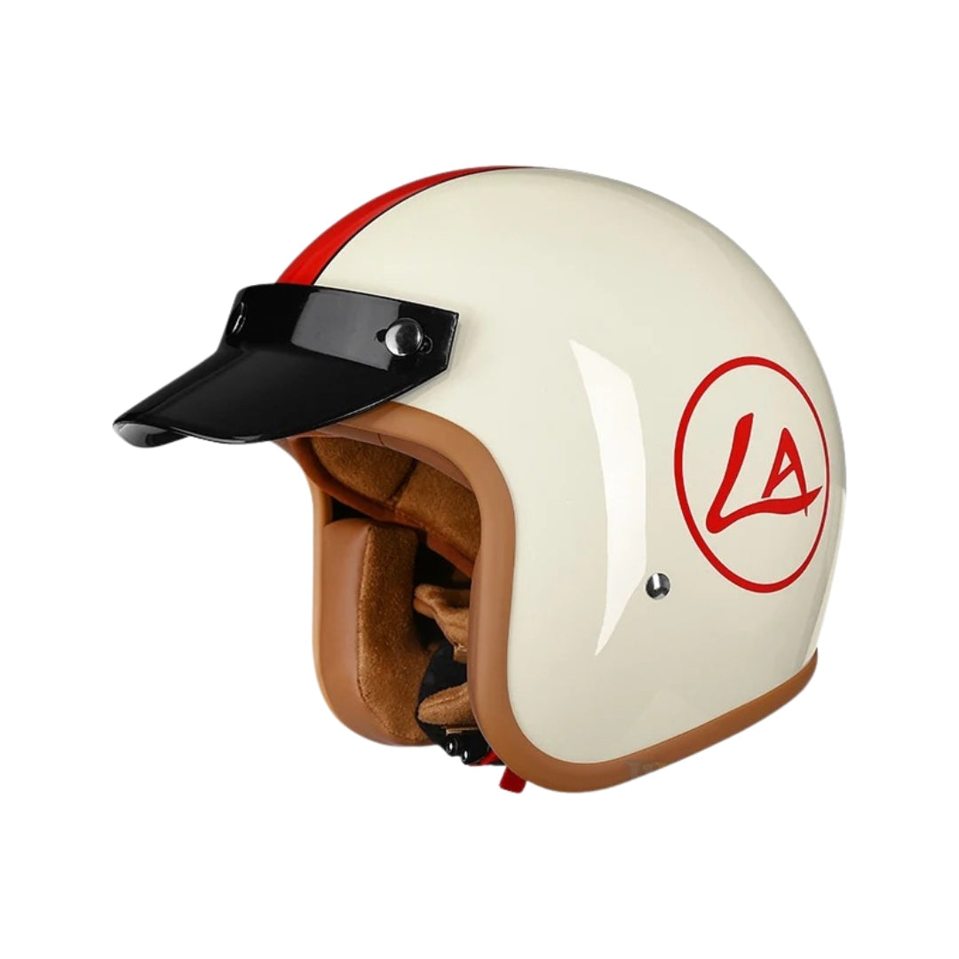 The Street Queen - Vintage Open Face Helmet - DOT & ECE Approved