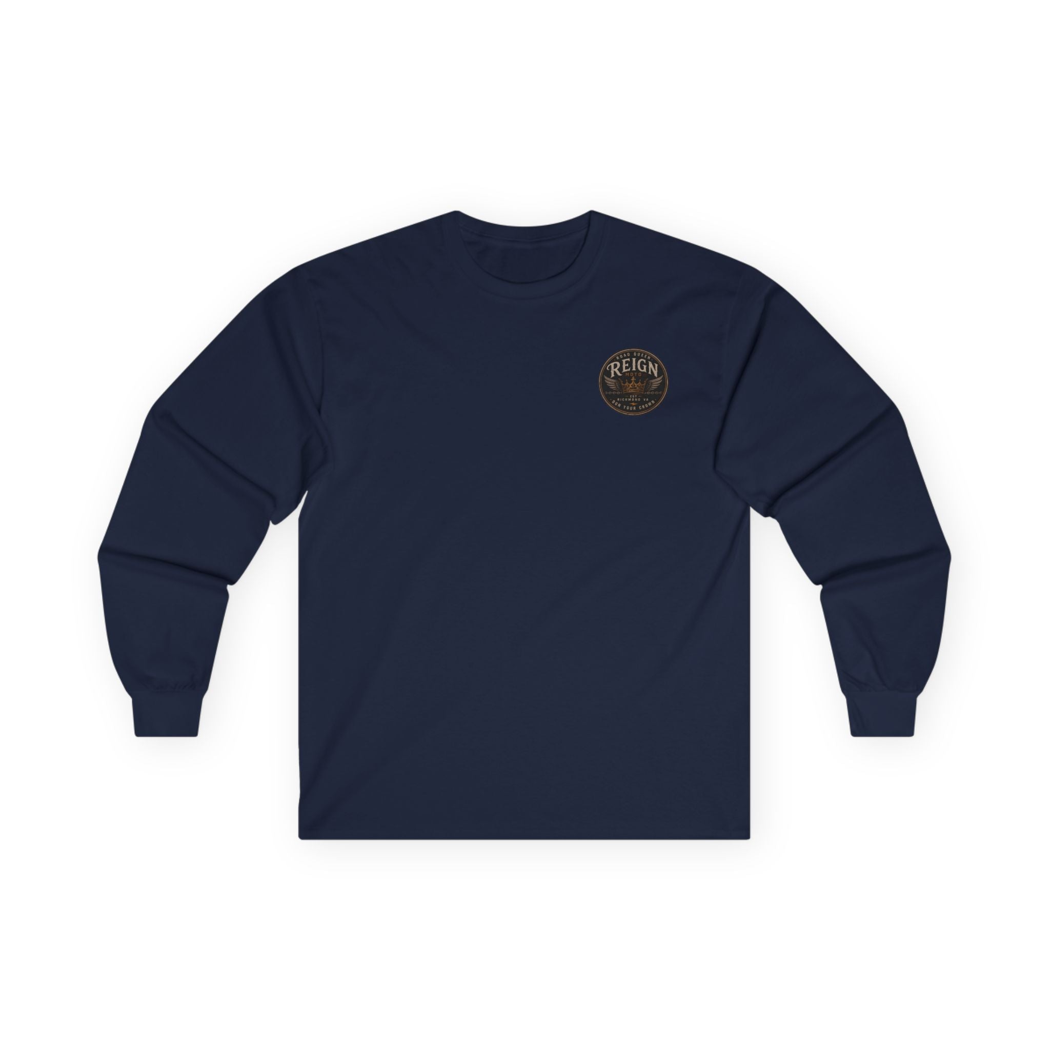 Long Sleeve Tee — Reign Moto Crest Graphic