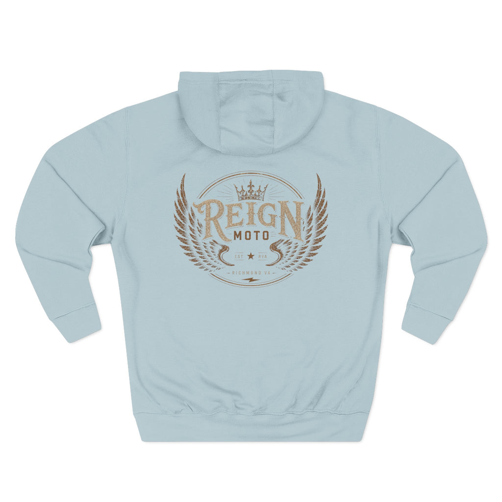 Reign Moto Vintage Crest Hoodie — Motorcycle Club Streetwear