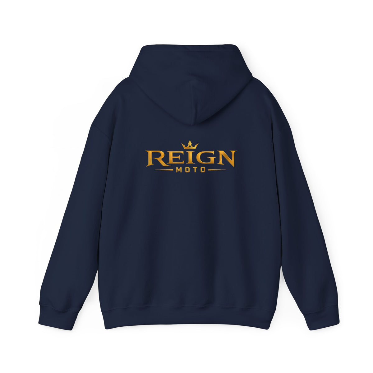 Reign Moto Logo Hoodie — Gold Crest Motorcycle Hoodie