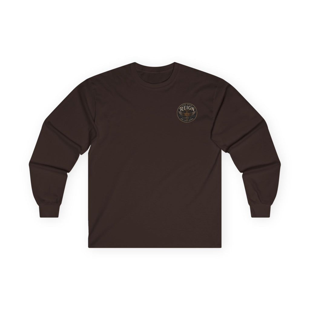 Long Sleeve Tee — Reign Moto Crest Graphic