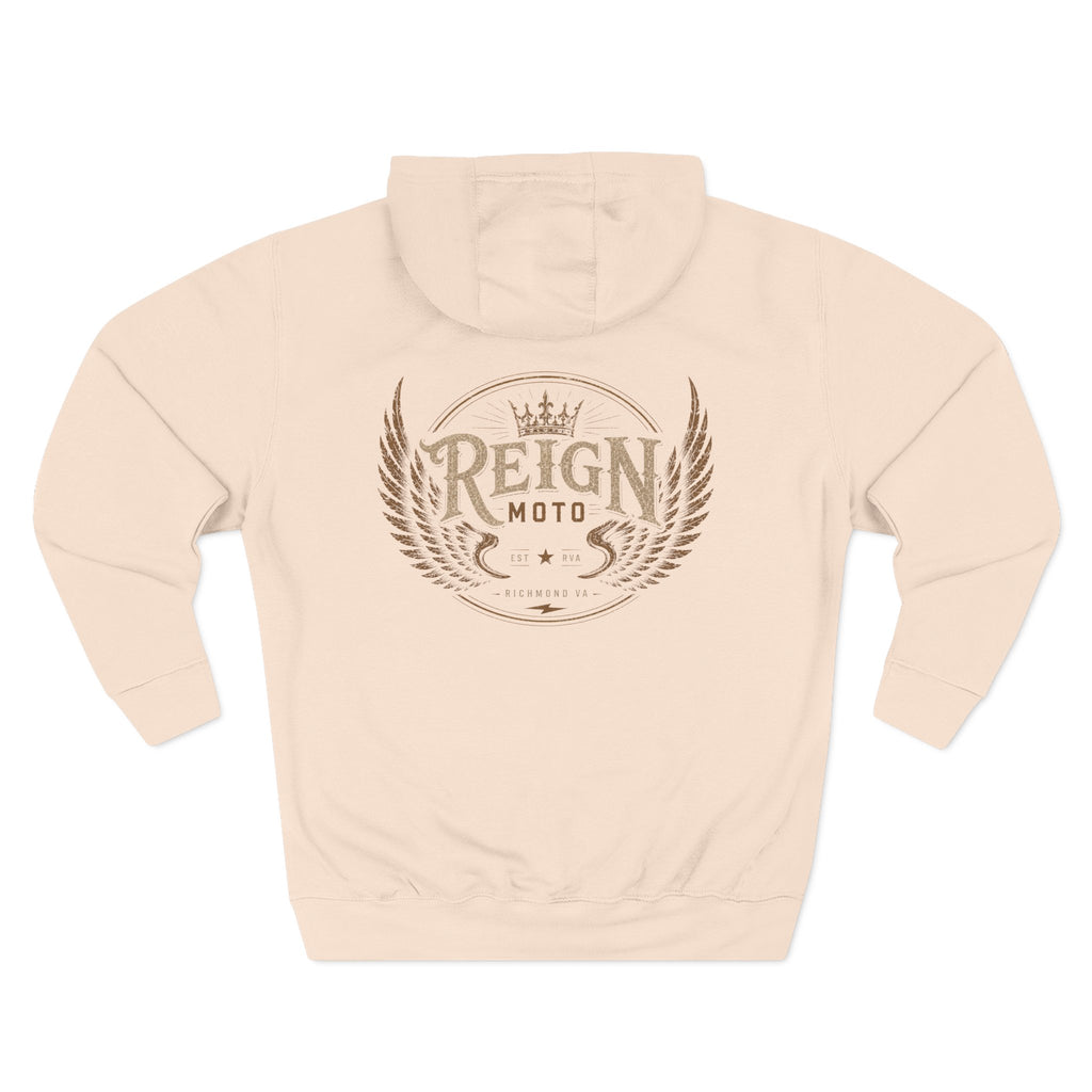 Reign Moto Vintage Crest Hoodie — Motorcycle Club Streetwear