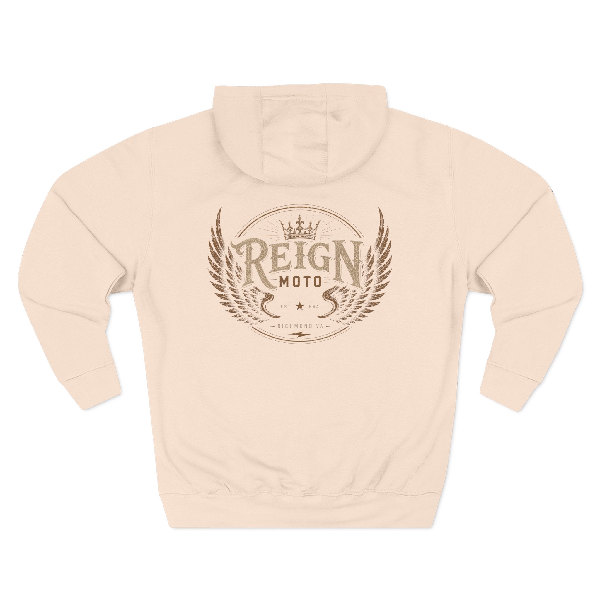 Reign Moto Vintage Crest Hoodie — Motorcycle Club Streetwear