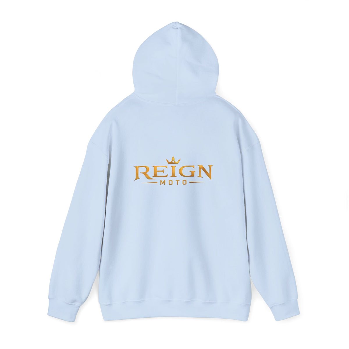 Reign Moto Logo Hoodie — Gold Crest Motorcycle Hoodie