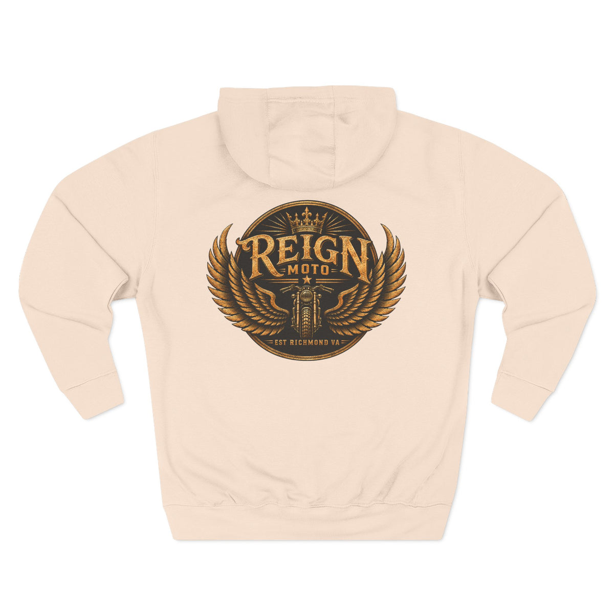 Reign Moto Vintage Crest Hoodie — Motorcycle Club Streetwear