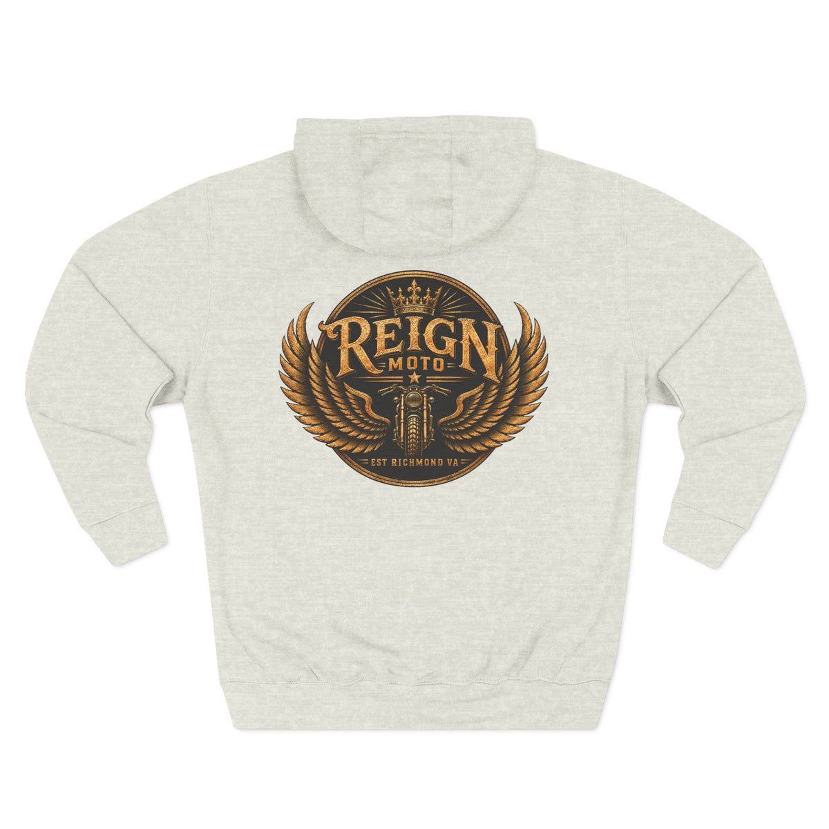 Reign Moto Vintage Crest Hoodie — Motorcycle Club Streetwear