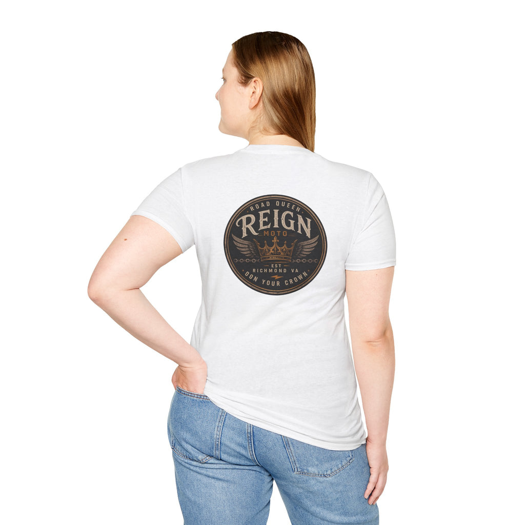 Reign Moto T‑Shirt — Crown Logo Motorcycle Tee