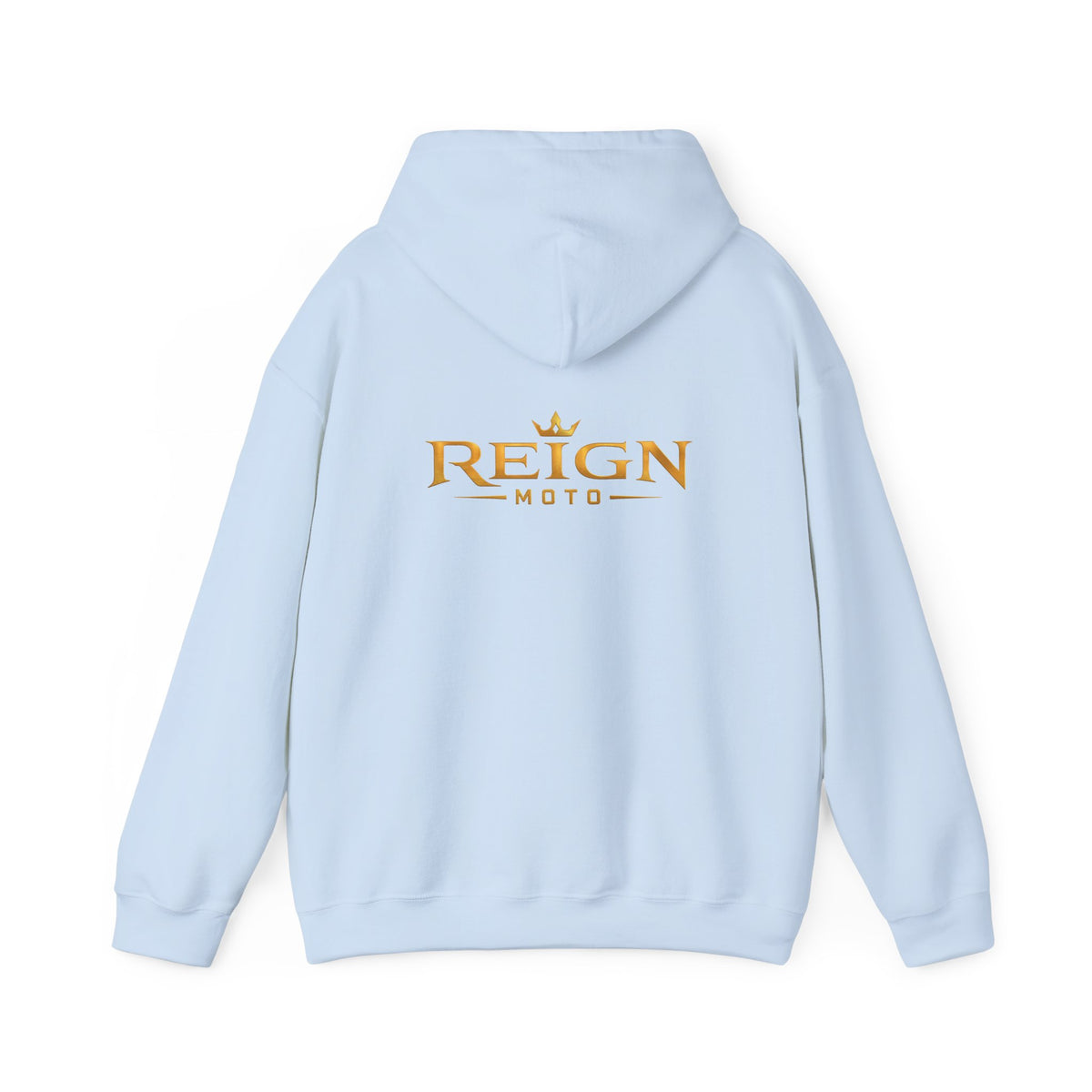 Reign Moto Logo Hoodie — Gold Crest Motorcycle Hoodie