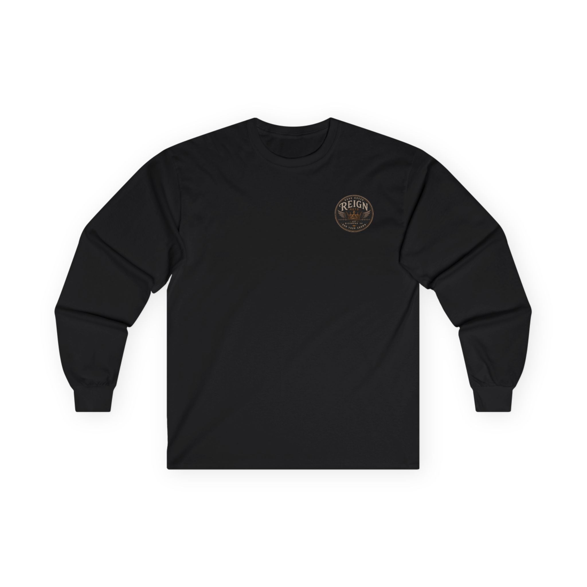 Long Sleeve Tee — Reign Moto Crest Graphic