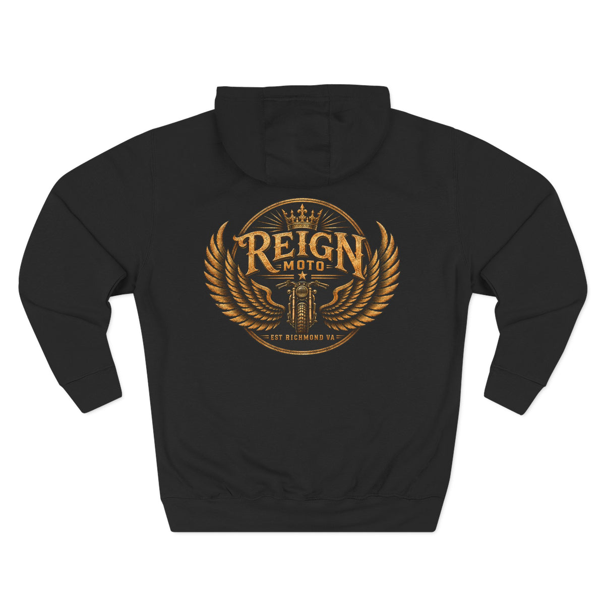 Reign Moto Vintage Crest Hoodie — Motorcycle Club Streetwear
