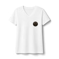 Reign Vintage Seal V-Neck Tee — Women's Inspirational Graphic Shirt