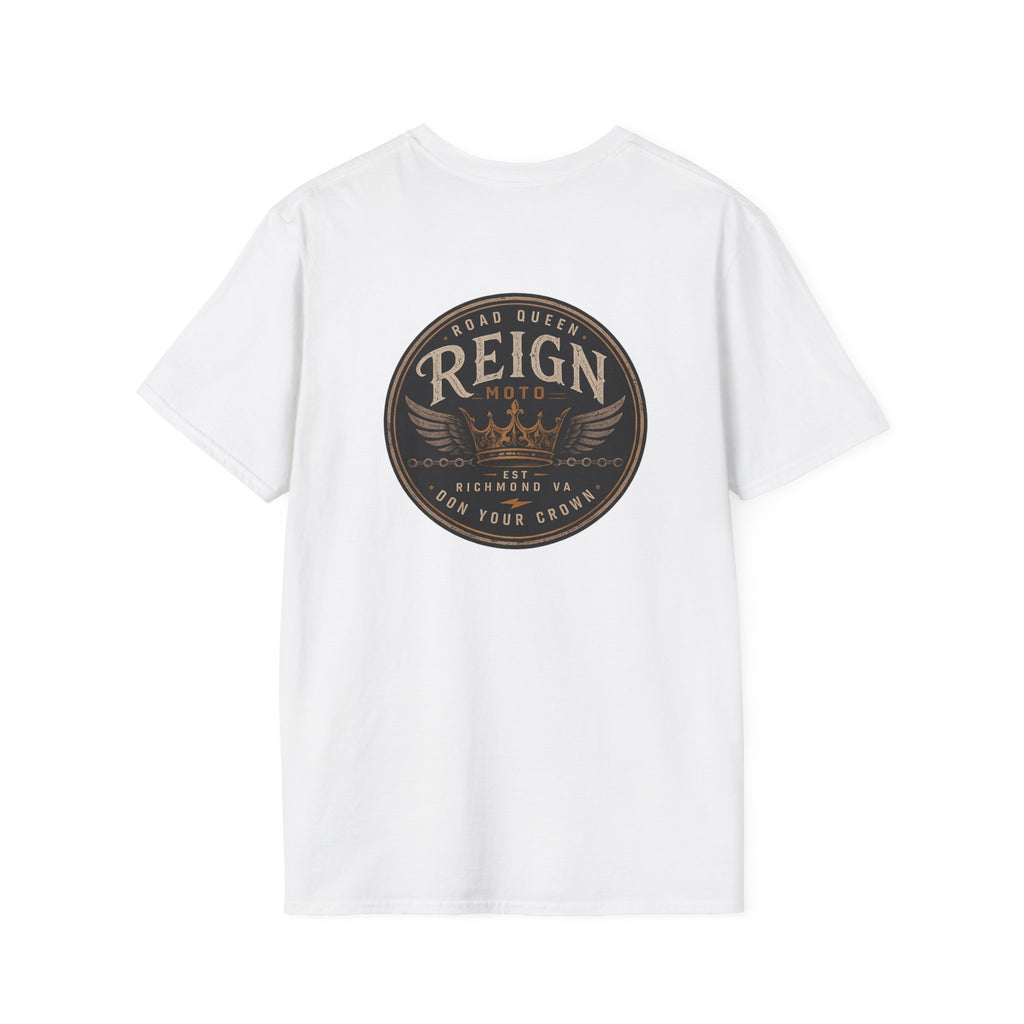 Reign Moto T‑Shirt — Crown Logo Motorcycle Tee