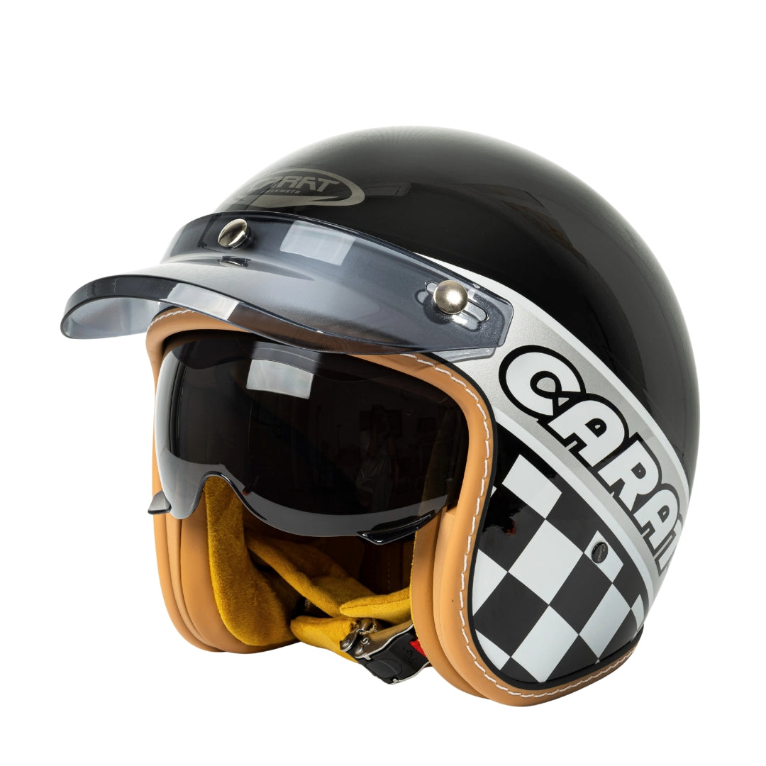 The Street Queen - Vintage Open Face Helmet - DOT & ECE Approved