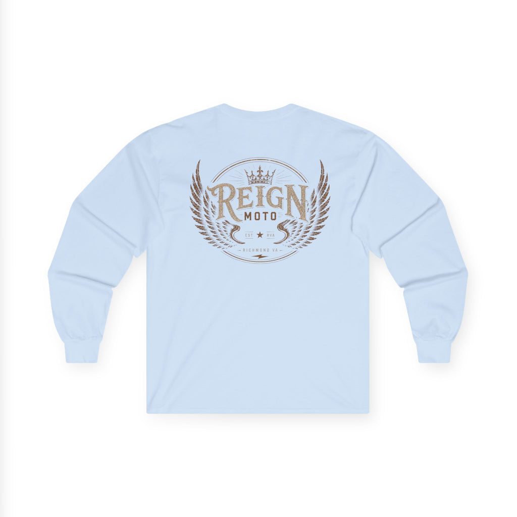 Long Sleeve Tee — Reign Moto Crest Graphic