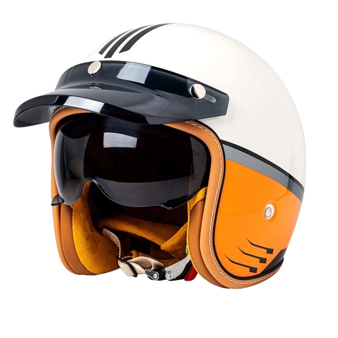 The Street Queen - Vintage Open Face Helmet - DOT & ECE Approved