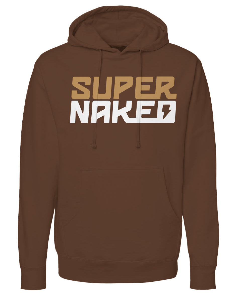 SUPERNAKED Stacked Gold Logo Hoodie