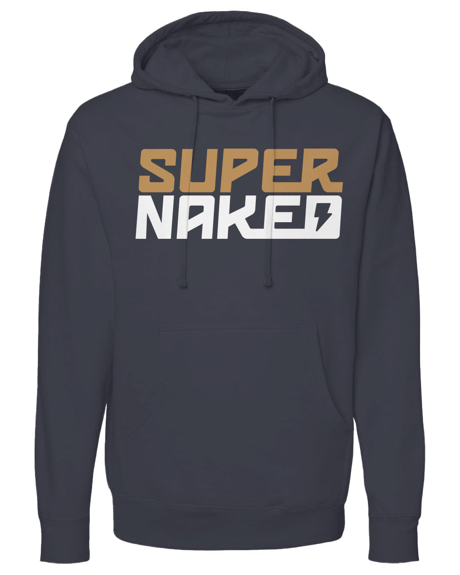 SUPERNAKED Stacked Gold Logo Hoodie