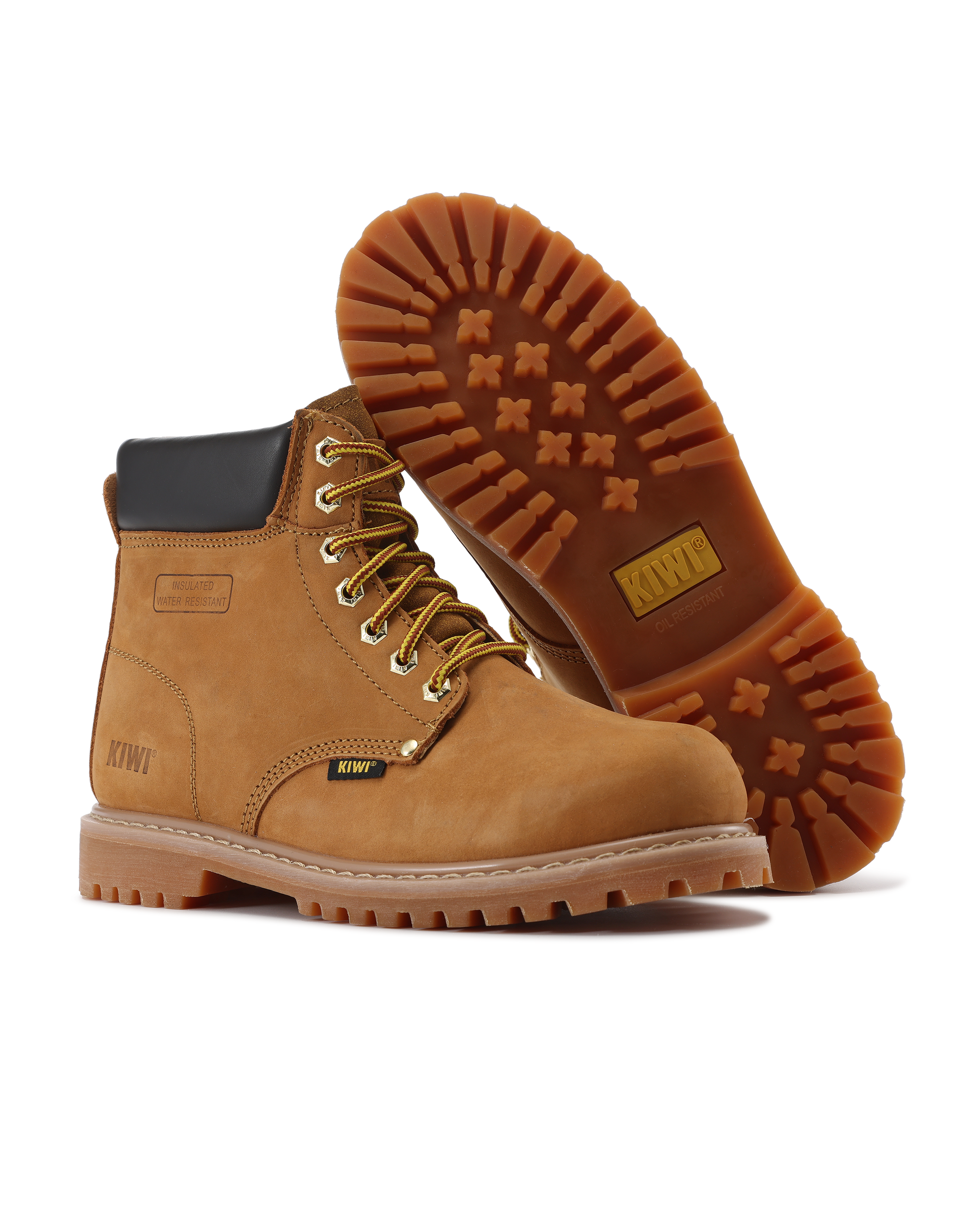 Kiwi Premium Wheat Nubuck 6" Water Resistant Boots