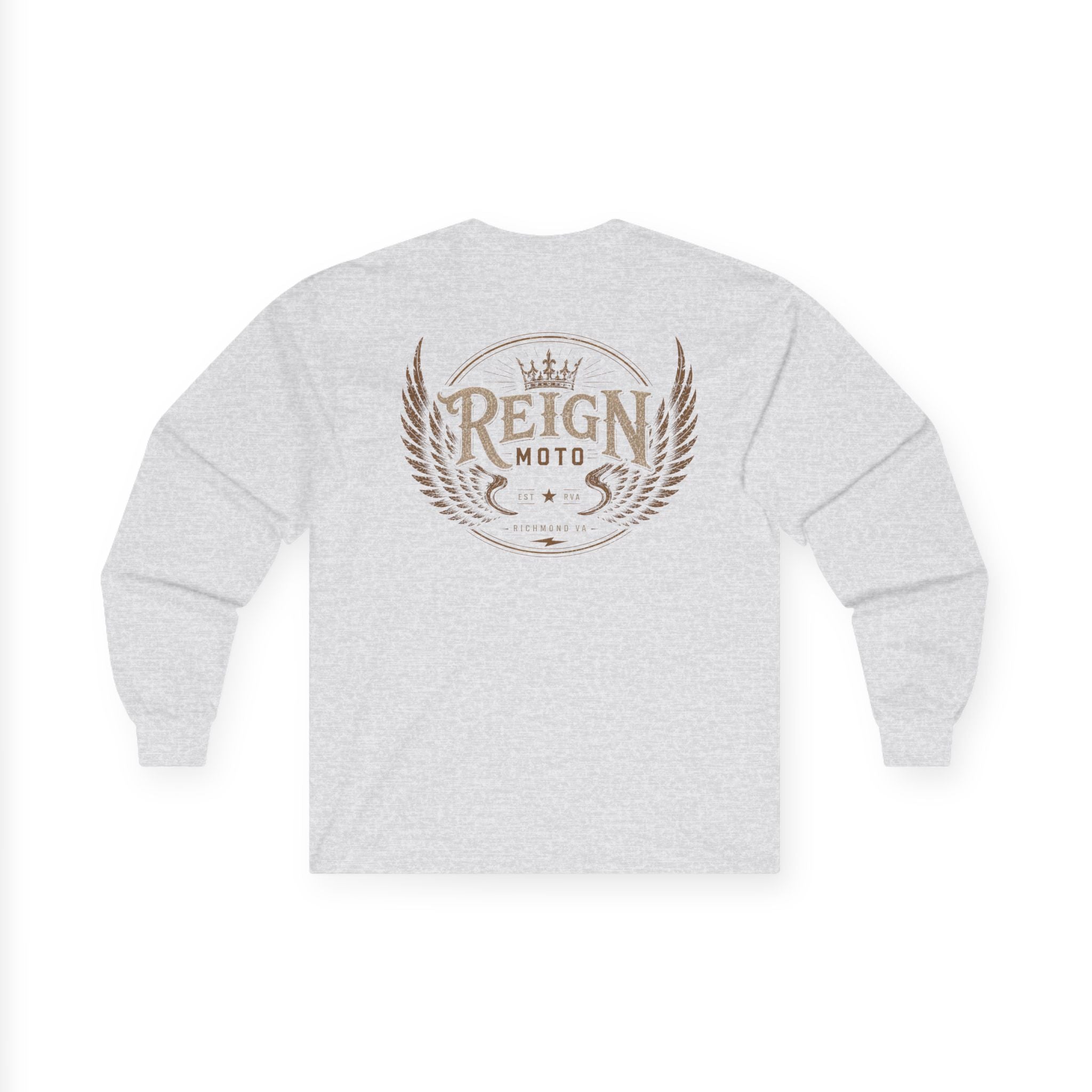 Long Sleeve Tee — Reign Moto Crest Graphic