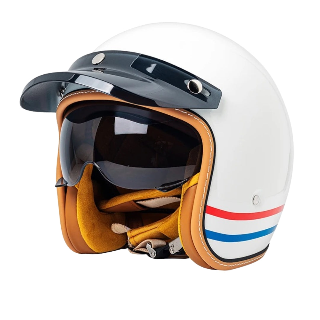 The Street Queen - Vintage Open Face Helmet - DOT & ECE Approved