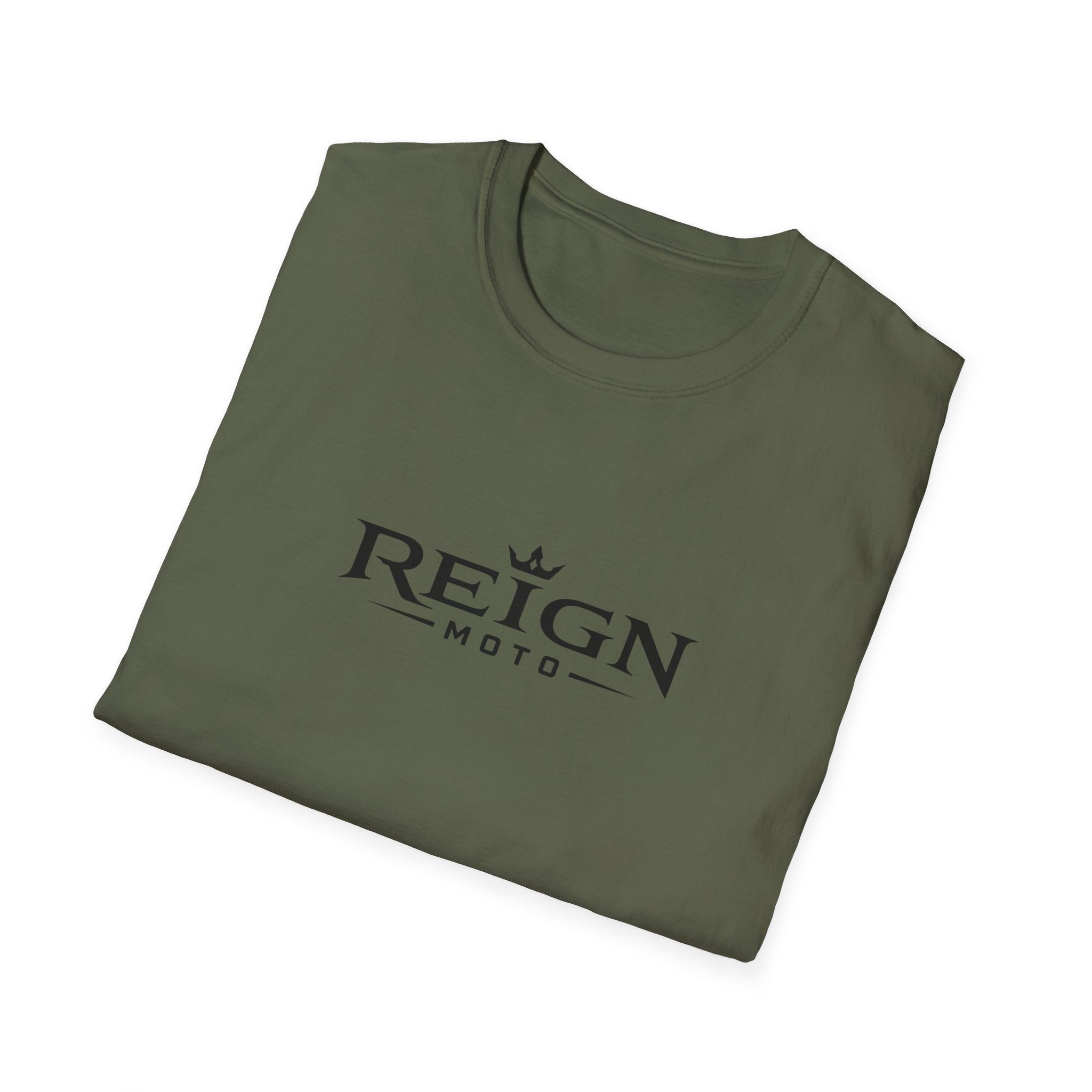 Reign Moto T‑Shirt — Crown Logo Motorcycle Tee