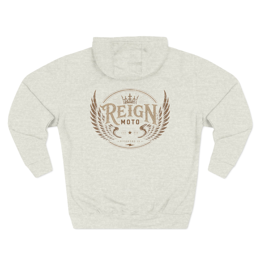 Reign Moto Vintage Crest Hoodie — Motorcycle Club Streetwear