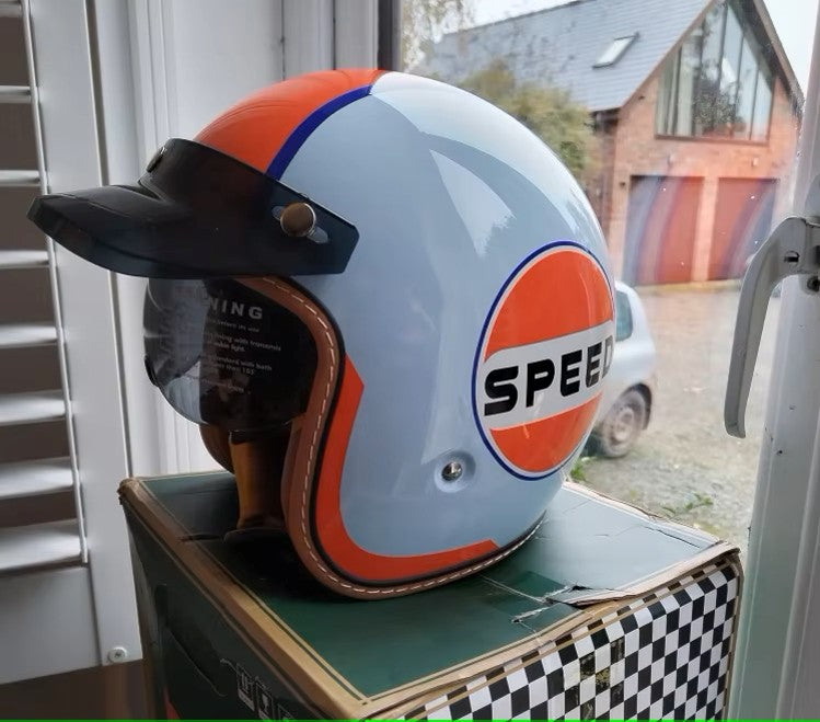 The Street Queen - Vintage Open Face Helmet - DOT & ECE Approved