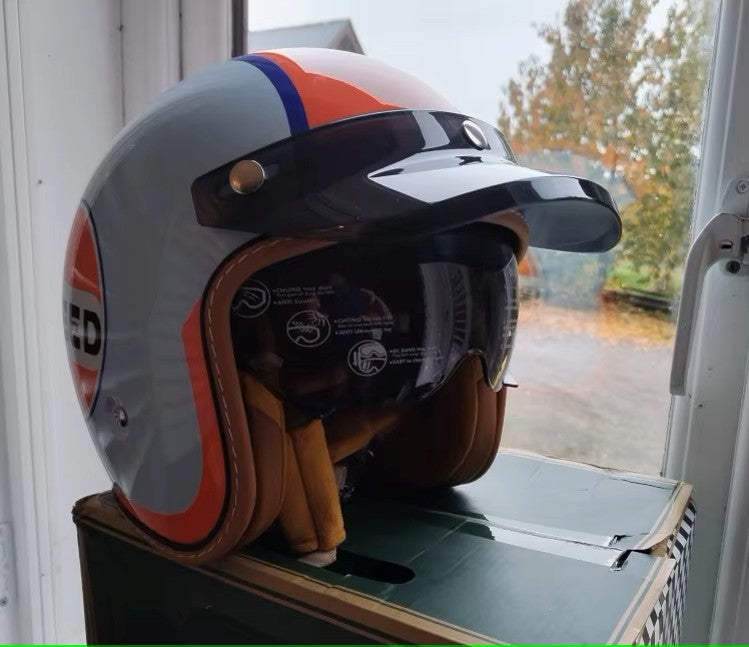 The Street Queen - Vintage Open Face Helmet - DOT & ECE Approved