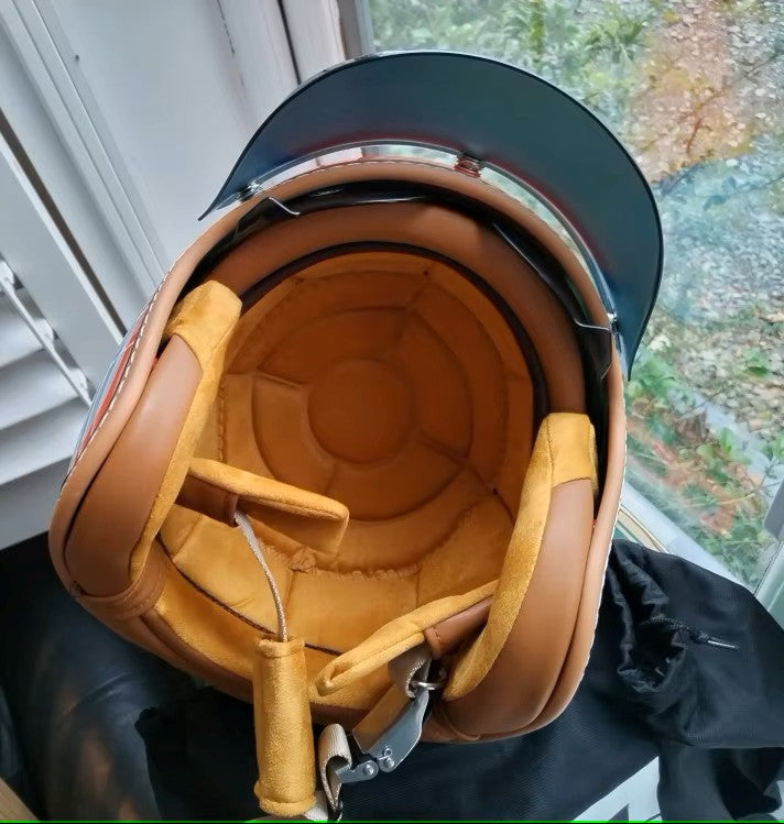 The Street Queen - Vintage Open Face Helmet - DOT & ECE Approved