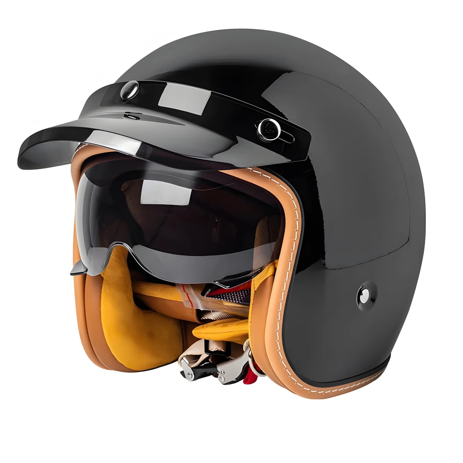 The Street Queen - Vintage Open Face Helmet - DOT & ECE Approved