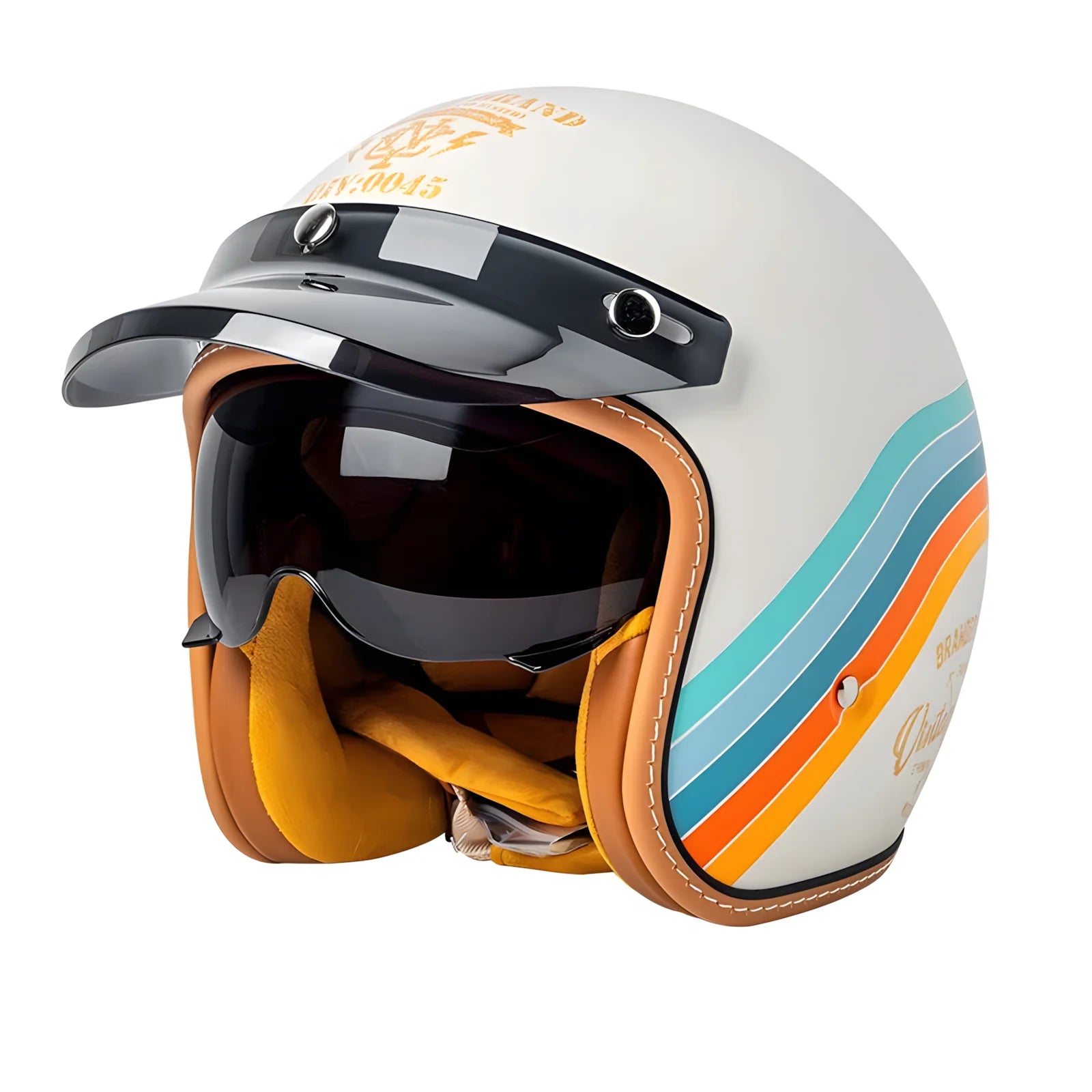 The Street Queen - Vintage Open Face Helmet - DOT & ECE Approved