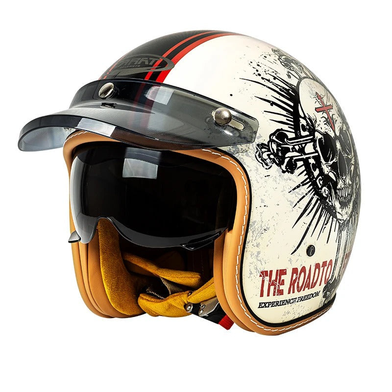 The Street Queen - Vintage Open Face Helmet - DOT & ECE Approved