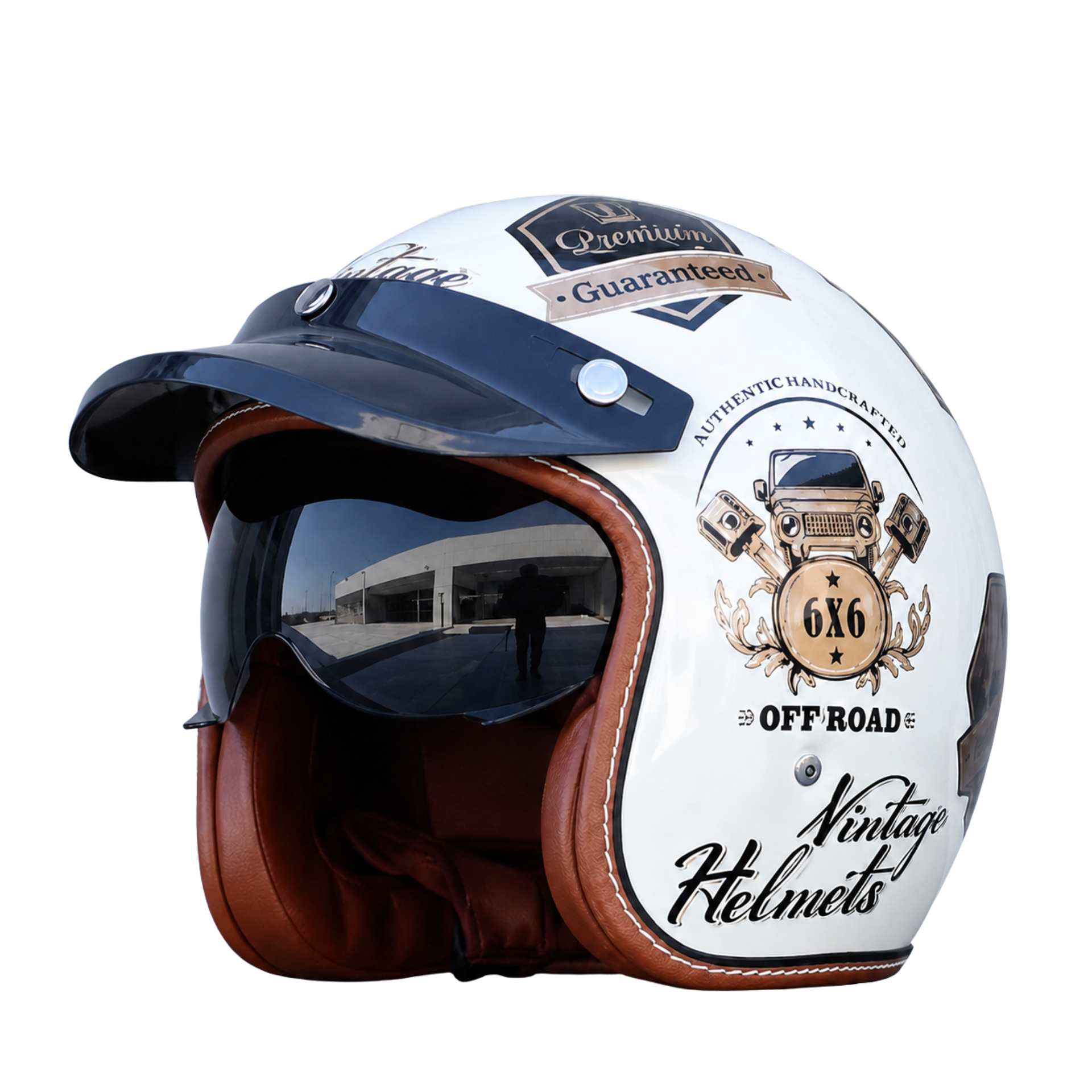 The Street Queen - Vintage Open Face Helmet - DOT & ECE Approved