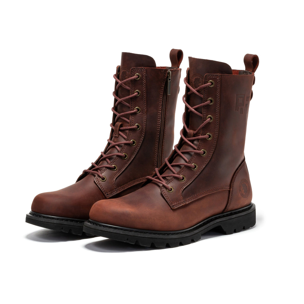 ROCKROOSTER Mantua 8 inch Zip-sided Soft Toe Lug Sole Work Boots SAP130