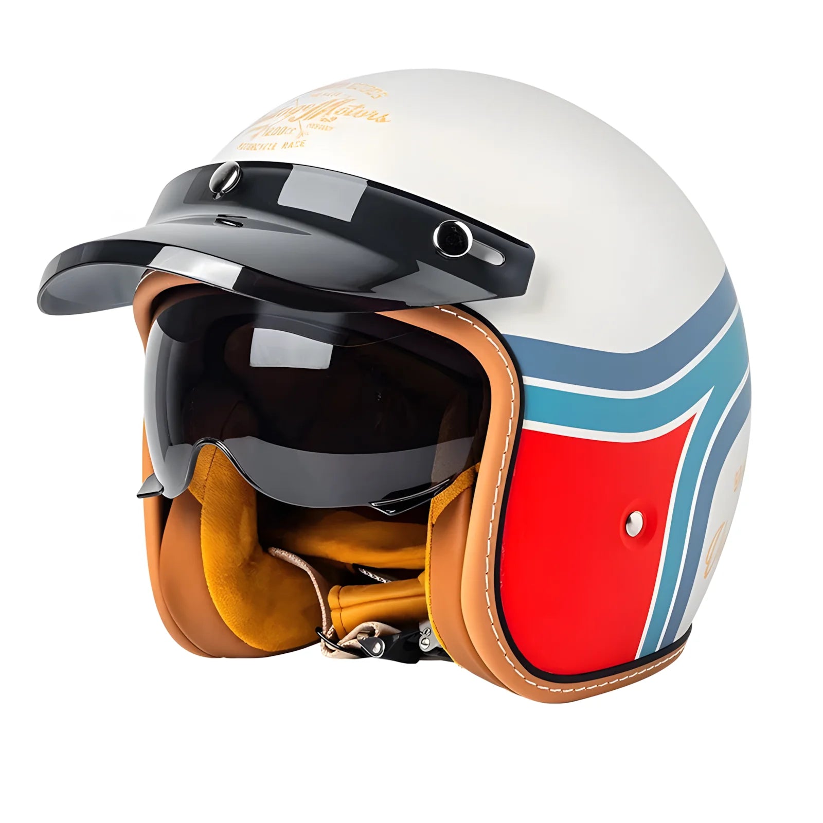 The Street Queen - Vintage Open Face Helmet - DOT & ECE Approved