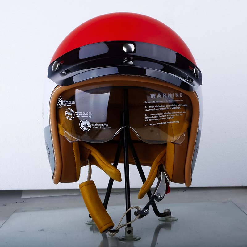 The Street Queen - Vintage Open Face Helmet - DOT & ECE Approved